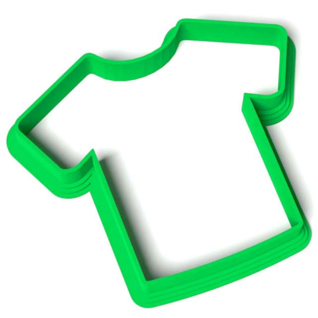 Foremka "Piłka Nożna - Koszulka", 78x67 mm, zielona