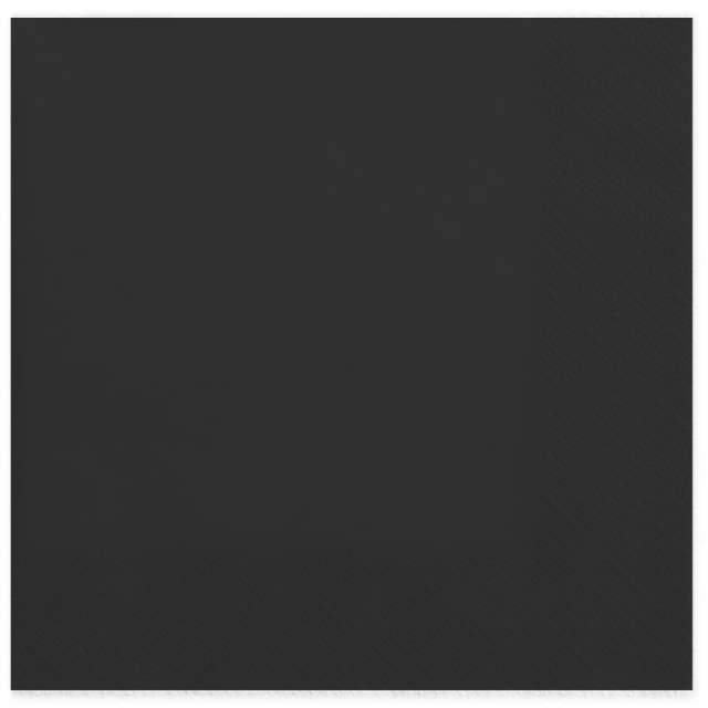 Serwetki "Lunch Classic", czarne, PartyPal, 33 cm, 20 szt