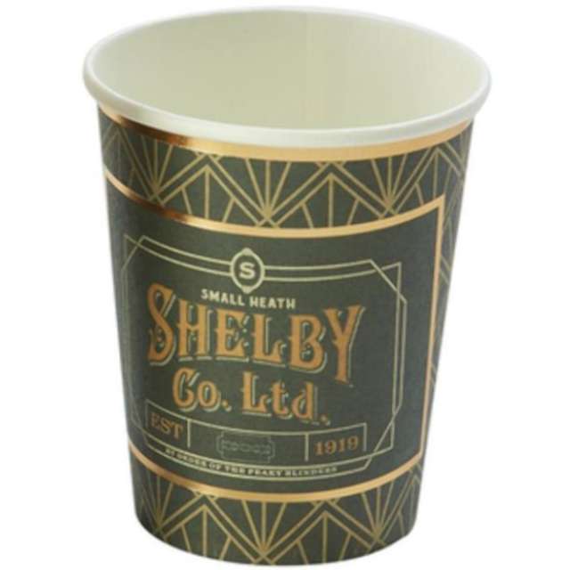 Kubeczki papierowe "Peaky Blinders - Shelby", mix, Smiffys, 8 szt