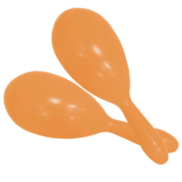Marakasy Neonowe pomarańczowe 2 szt 18 cm Smiffys