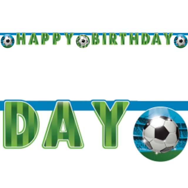 Baner "Piłka Nożna - Happy Birthday Soccer Fans", Procos, 200 cm