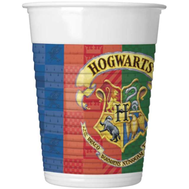Kubeczki plastikowe "Harry Potter - Domu Hogwartu", Procos, 200 ml, 8 szt