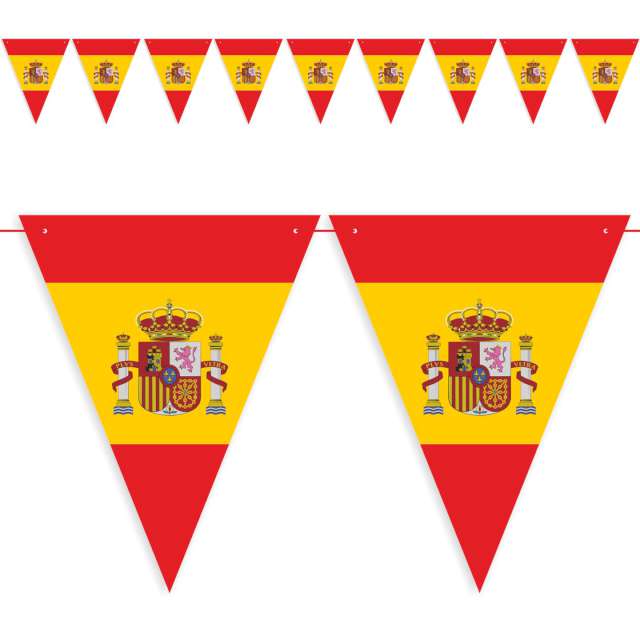 Baner flagi "Państwa Świata - Hiszpania", DIY, 3,6 m
