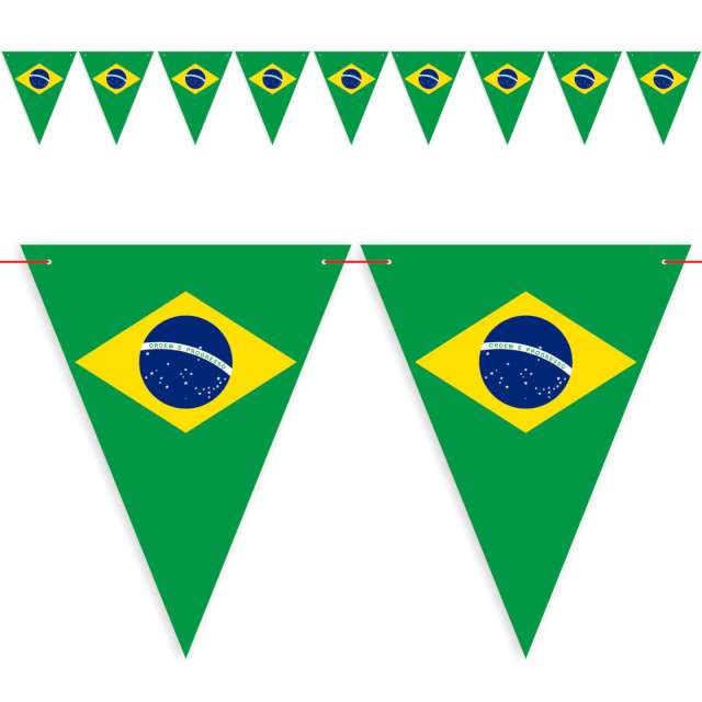 Baner flagi "Państwa Świata - Brazylia", DIY, 3,6 m