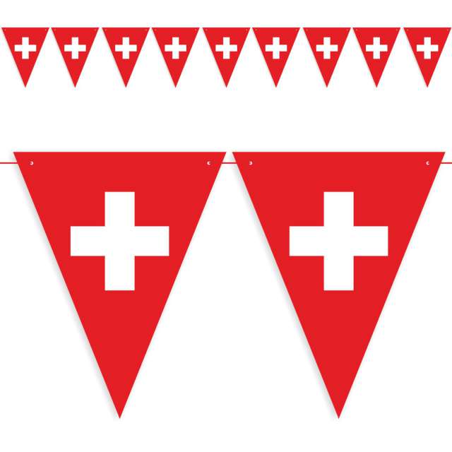 Baner flagi Państwa Świata - Szwajcaria DIY 36 m