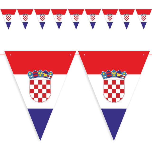 Baner flagi "Państwa Świata - Chorwacja", DIY, 3,6 m