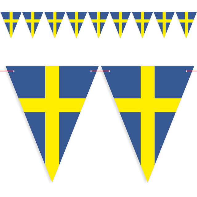 Baner flagi "Państwa Świata - Szwecja", DIY, 3,6 m