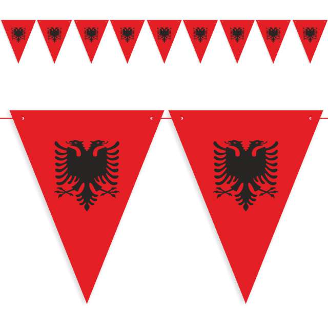 Baner flagi "Państwa Świata - Albania", DIY, 3,6 m
