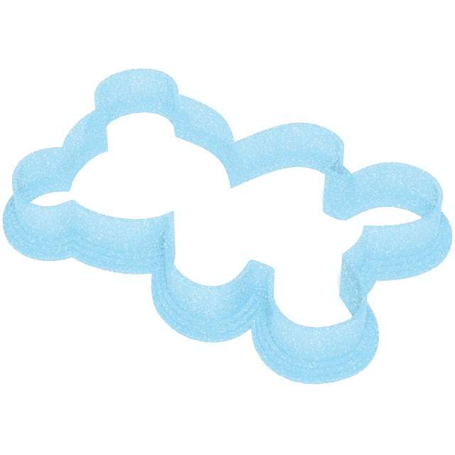 Foremka Baby Shower Boy - Miś obrys 60x87 mm błękitna