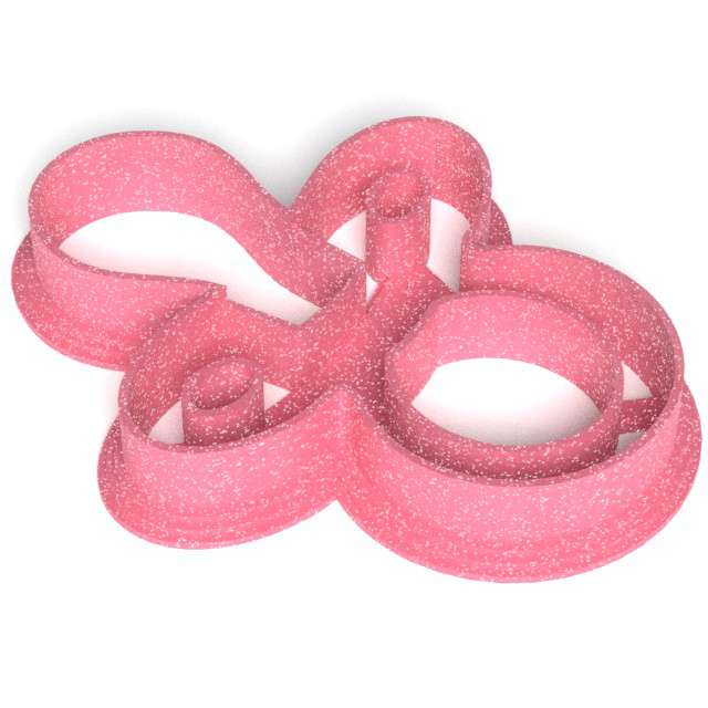 Foremka Baby Shower Girl - Smoczek 69x88 mm różowa brokatowa