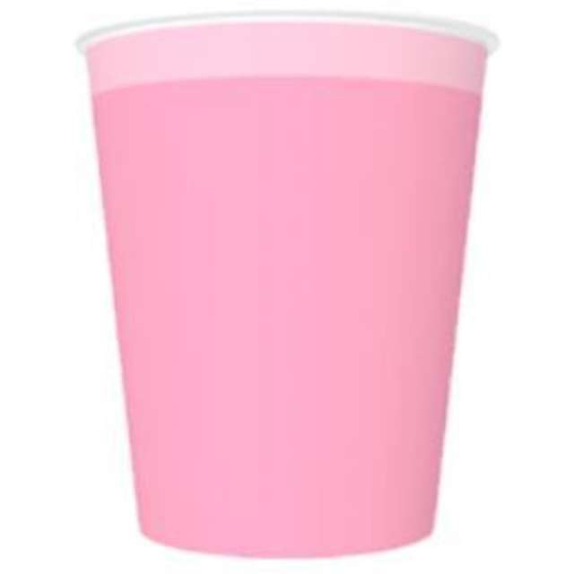 Kubeczki papierowe Classic - Pasek różowe MAKI 250 ml 8 szt