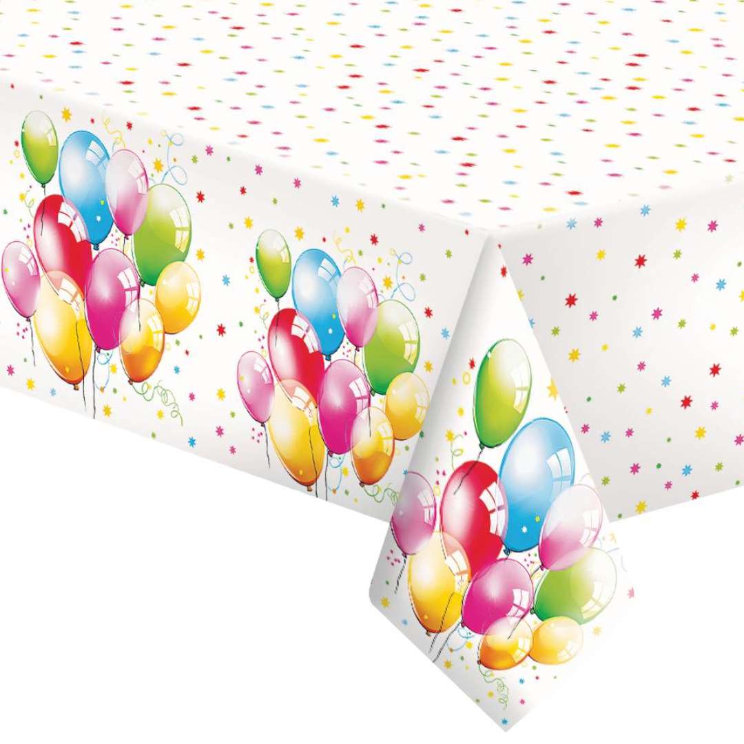 Obrus papierowy Balony i Grochy mix MAKI 180 x 120 cm