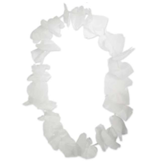 Naszyjnik hawajski "Classic", biały, Folat, 50 cm