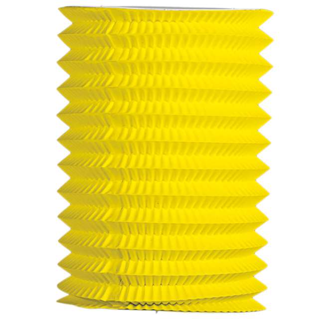 Lampion papierowy "Walec", żółty, Folat, 16 cm