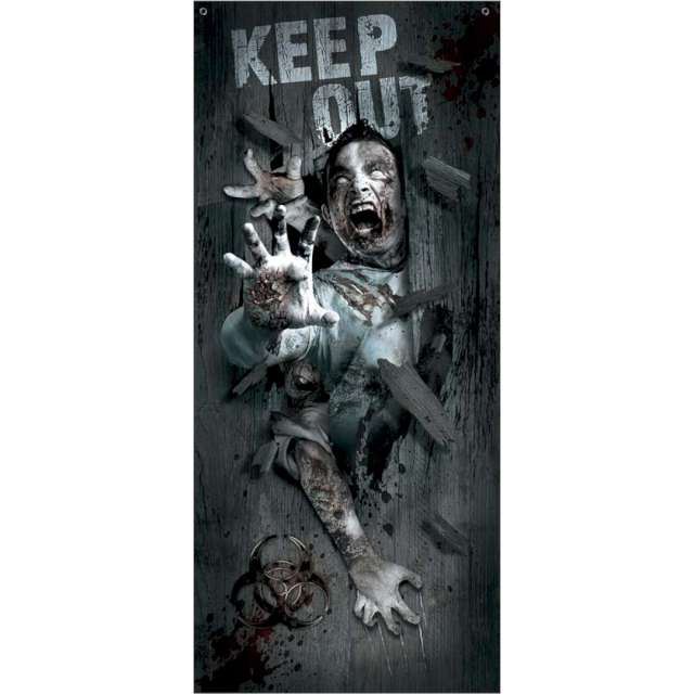 Dekoracja "Halloween - Zombie", Guirca, 80 x 180 cm