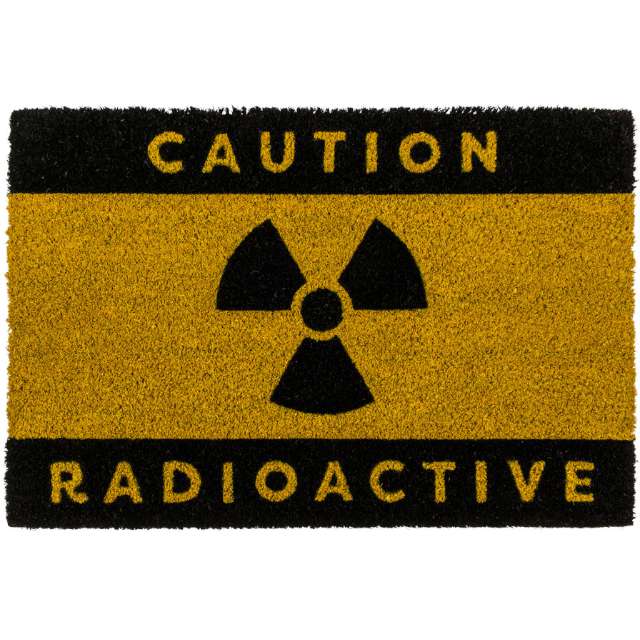 Wycieraczka Caution - Radioactive czarno-żółta OOTB 60 x 40 cm