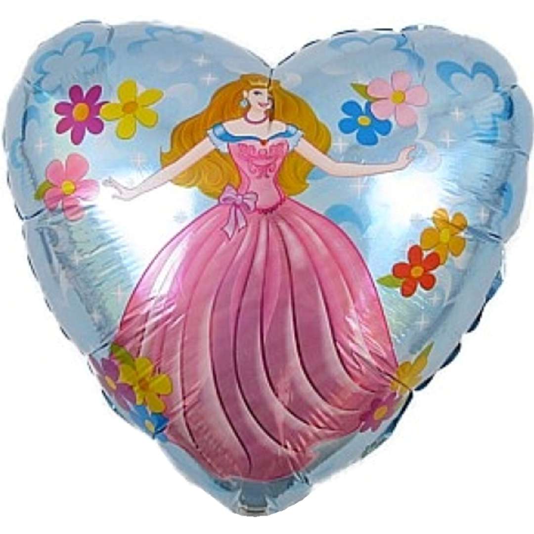 Balon foliowy "Księżniczka w kwiatach", Flexmetal, 18", HRT