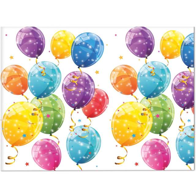 Obrus foliowy Balony - Sparkling Balloons Procos 180x120 cm