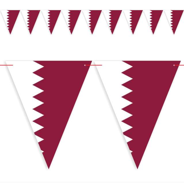 Baner flagi "Państwa Świata - Katar", DIY, 3,6 m