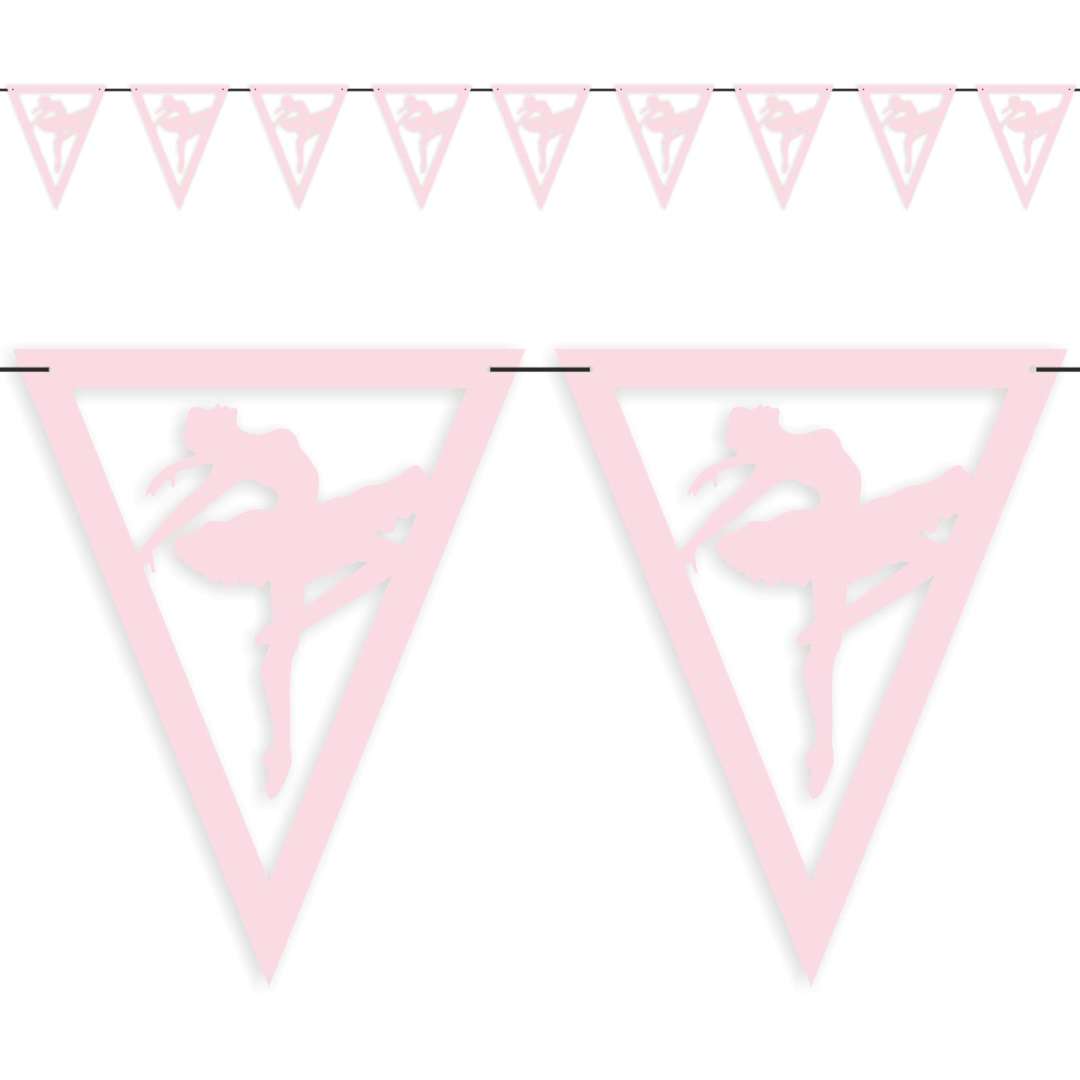 Baner flagi "Baletnica", różowy jasny, 3,6 m