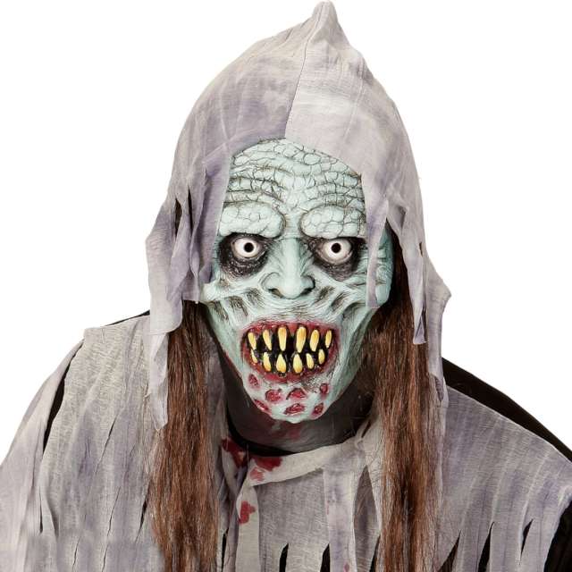 Maska Zombie z warkoczami Widmann