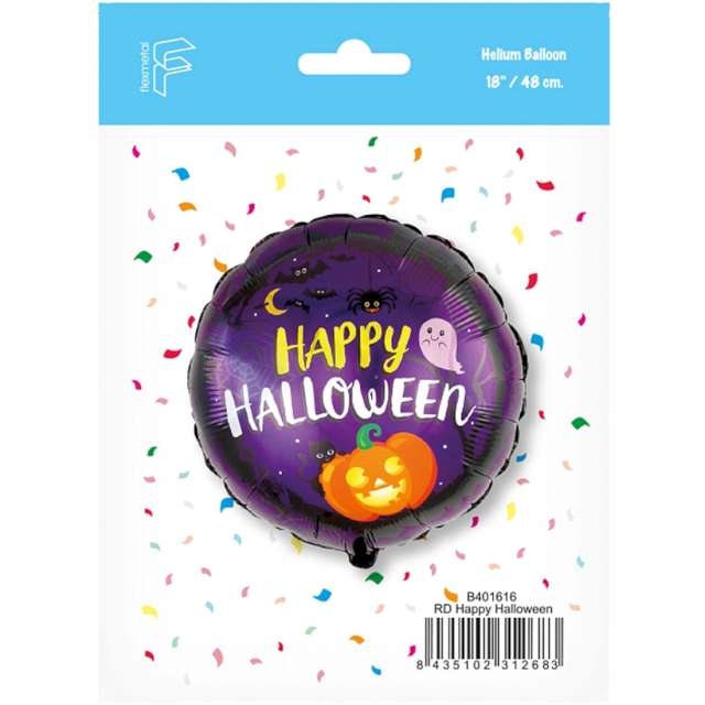 Balon foliowy Happy Halloween Flexmetal 18 RND