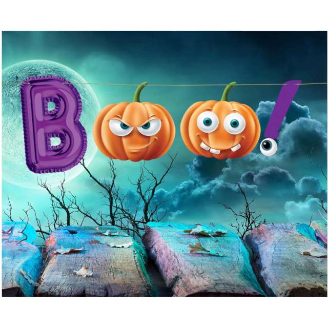 Girlanda papierowa Halloween - Boo! Godan 150 cm