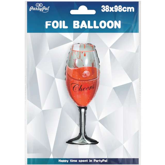 Balon foliowy Kieliszek Halloween - Cheers PartyPal 38 SHP