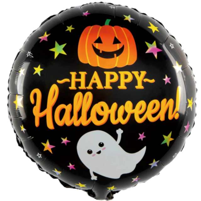 Balon foliowy Happy Halloween - Dynia PartyPal 18 RND