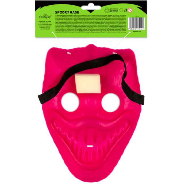 Maska Upiór różowy plastikowa Partypal
