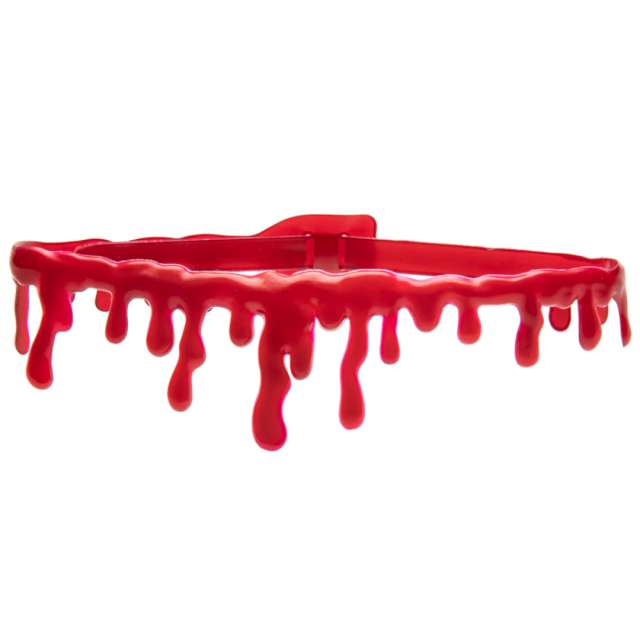 Naszyjnik "Halloweenowa krew", Partypal, 45 cm