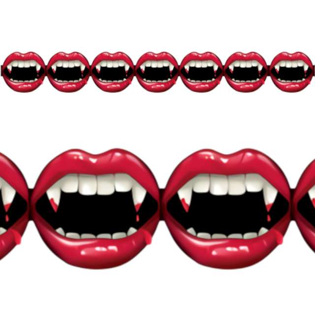Girlanda Wampirze zęby Amscan 240 cm