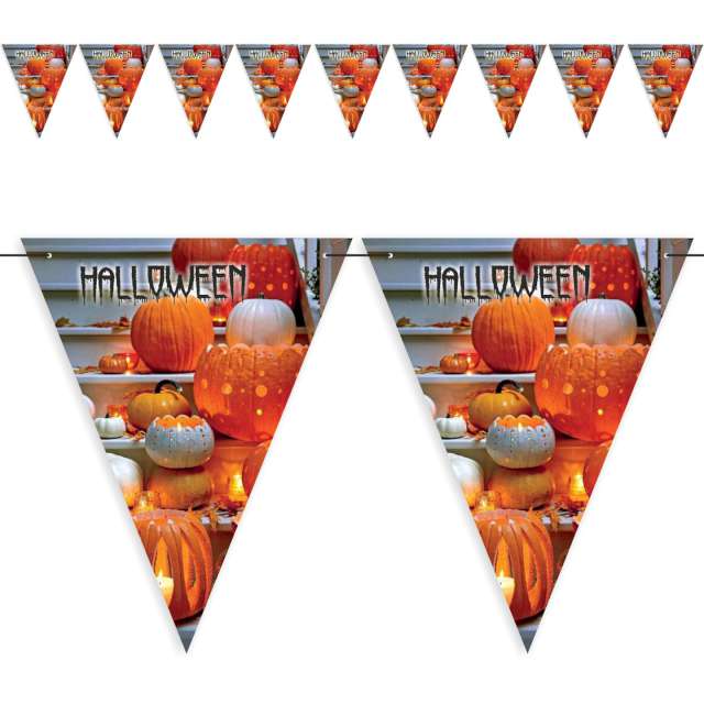 Baner flagi Halloween i dynie 36 m
