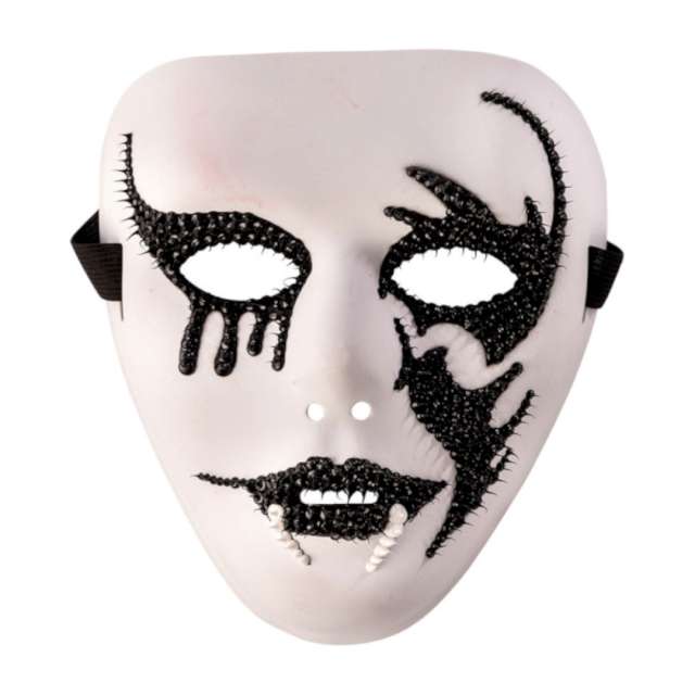 Maska Cekinowa twarz plastik Carnival Toys