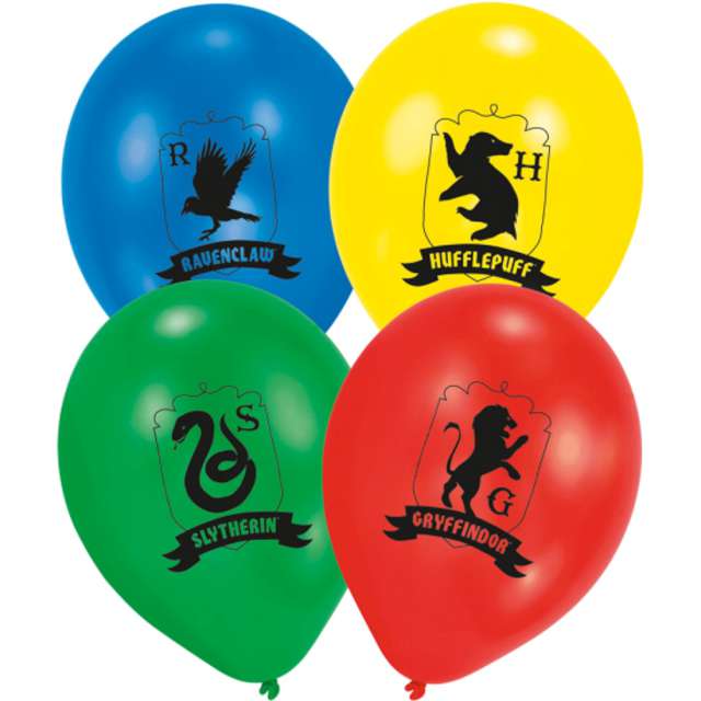 _xx_6 Latex Balloons Harry Potter Houses 275 cm