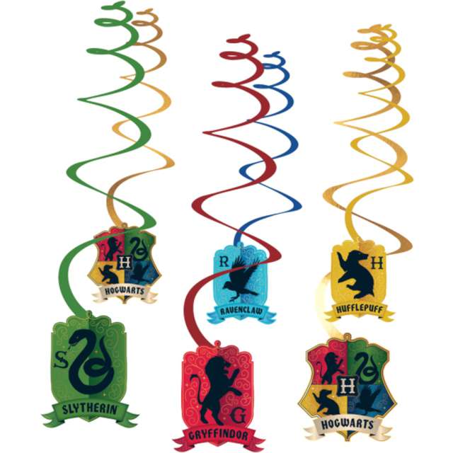 _xx_6 Swirl Decoration Harry Potter Houses Paper
