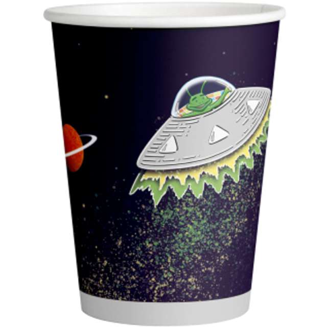 _xx_8 Cups Space Party Paper 250 ml