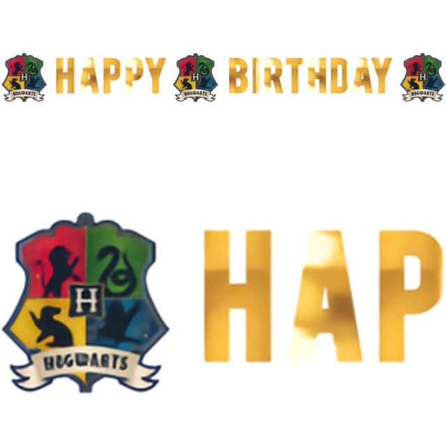 Girlanda papierowa Harry Potter Happy Birthday Amscan 190 cm