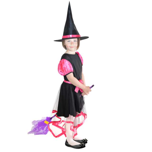 Strój dla dzieci Różowa czarownica Arpex rozm.110-120 cm