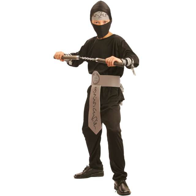 Strój dla dzieci "Ninja wojownik z pasem", Arpex, rozm.120-130 cm