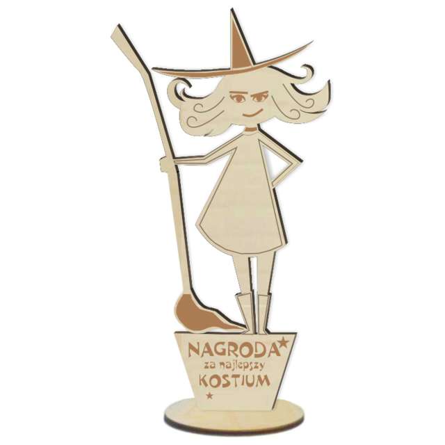 Statuetka Nagroda za kostium - Mała Czarownica drewno 195 cm