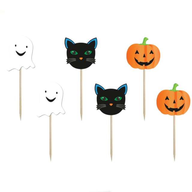Pikery "Halloween - Duch, Kot, Dynia", Congee, 6 szt