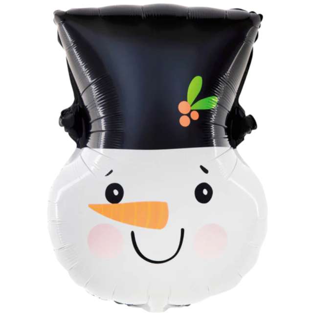 Balon foliowy Bałwan - Głowa w kapeluszu PartyPal 25 SHP