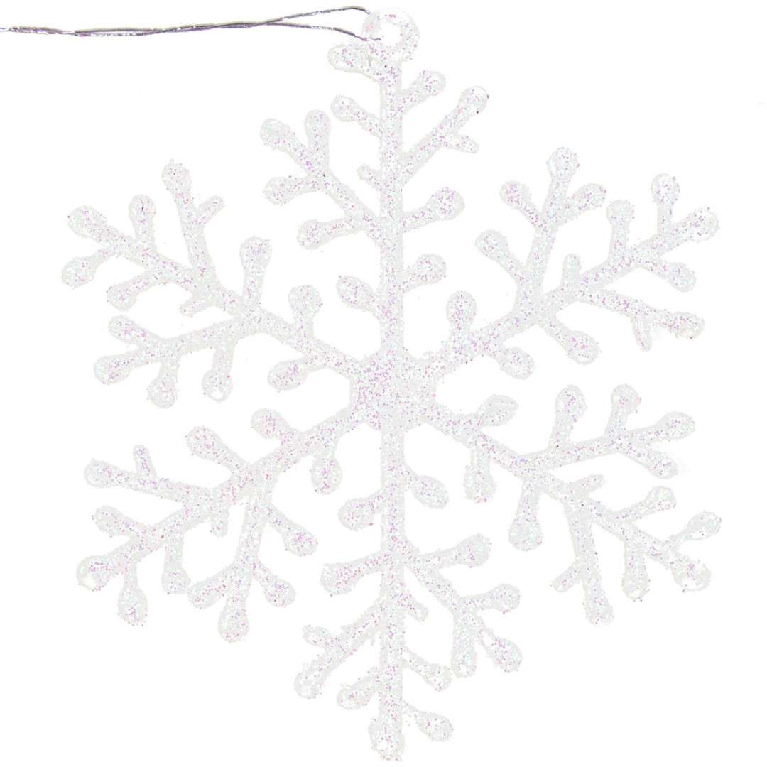 Zawieszki dekoracyjne "Śnieżynki", biały, Arpex, 6 szt