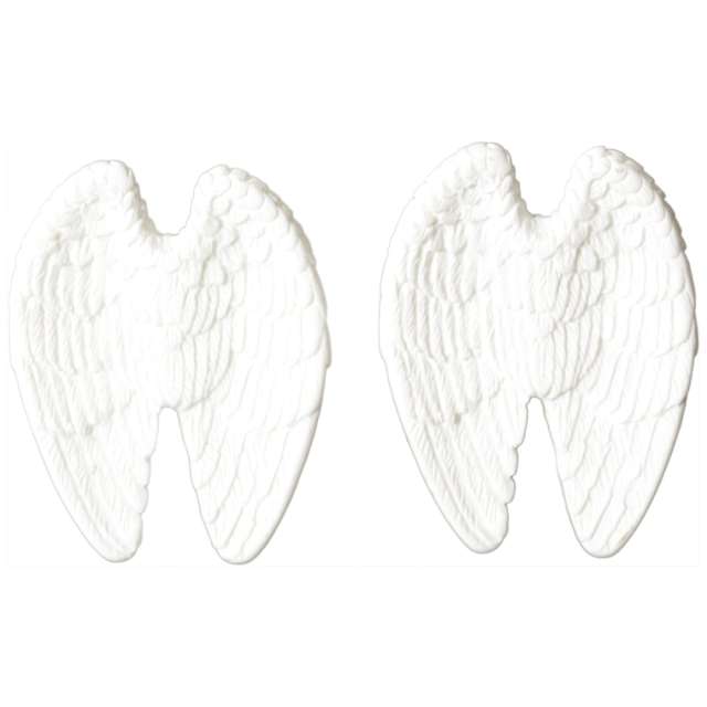 Ozdoby choinkowe "Skrzydła anielskie", biały, Titanum, 2 szt