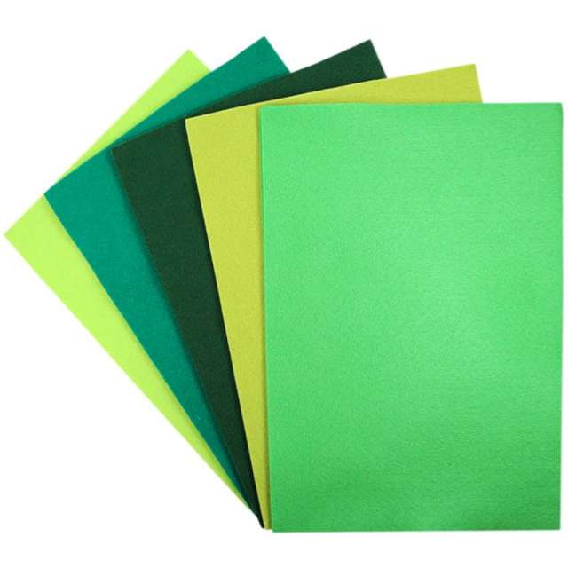 Arkusze filcowe A4 Kolor zielony Titanum 10 szt