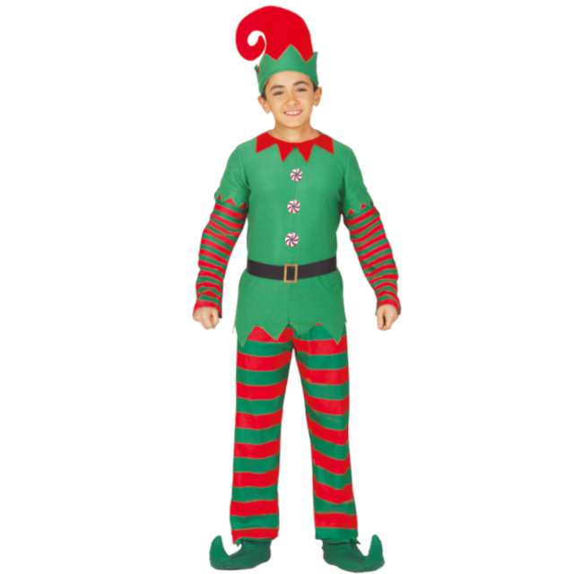 Strój dla dzieci Elf w paski Guirca 95-105 cm