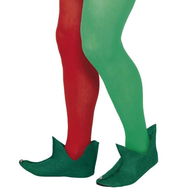 Nakładki "Buty Elfa z dzwoneczkiem", zielony, Smiffys