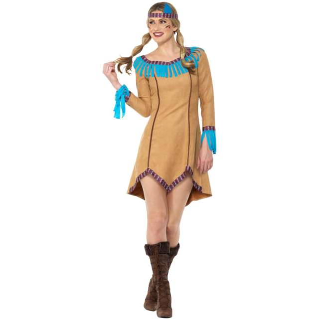 _xx_Native American Inspired Lady Costume Blue &