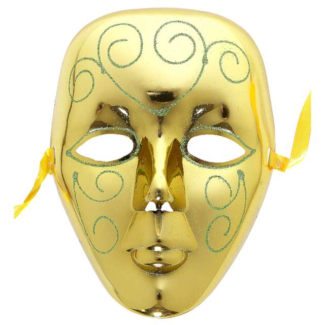 Maska Brokatowe zdobienia złoty Widmann